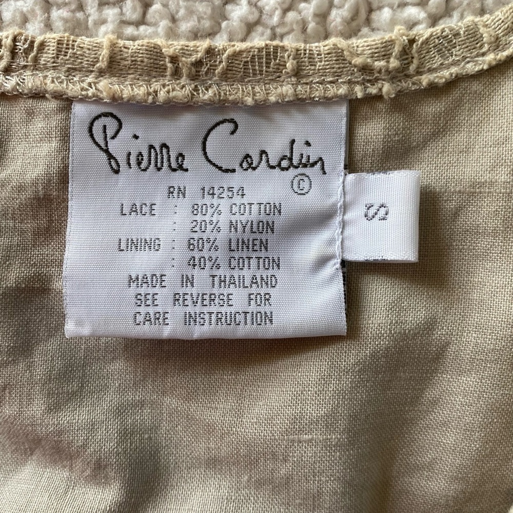 Vintage Pierre Cardin Lace Rose Buttons cowgirlcore Vest Sz: Small - Picture 9 of 10